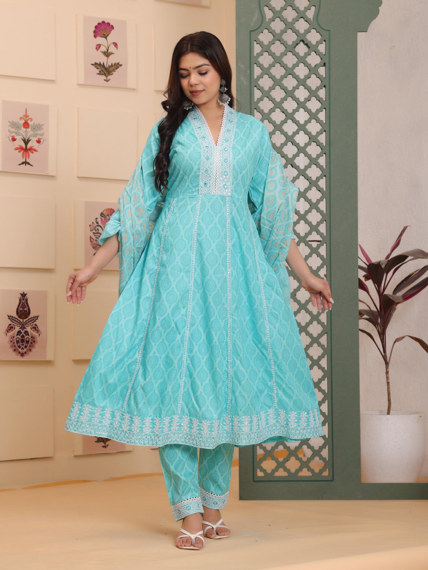 Anarkali Kurti With Dupatta Sets