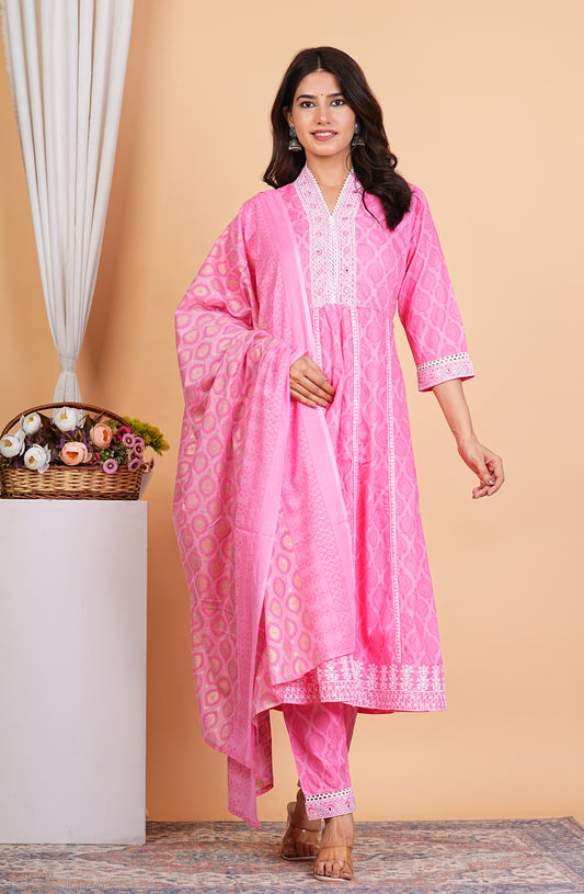 Anarkali Kurti With Dupatta Sets