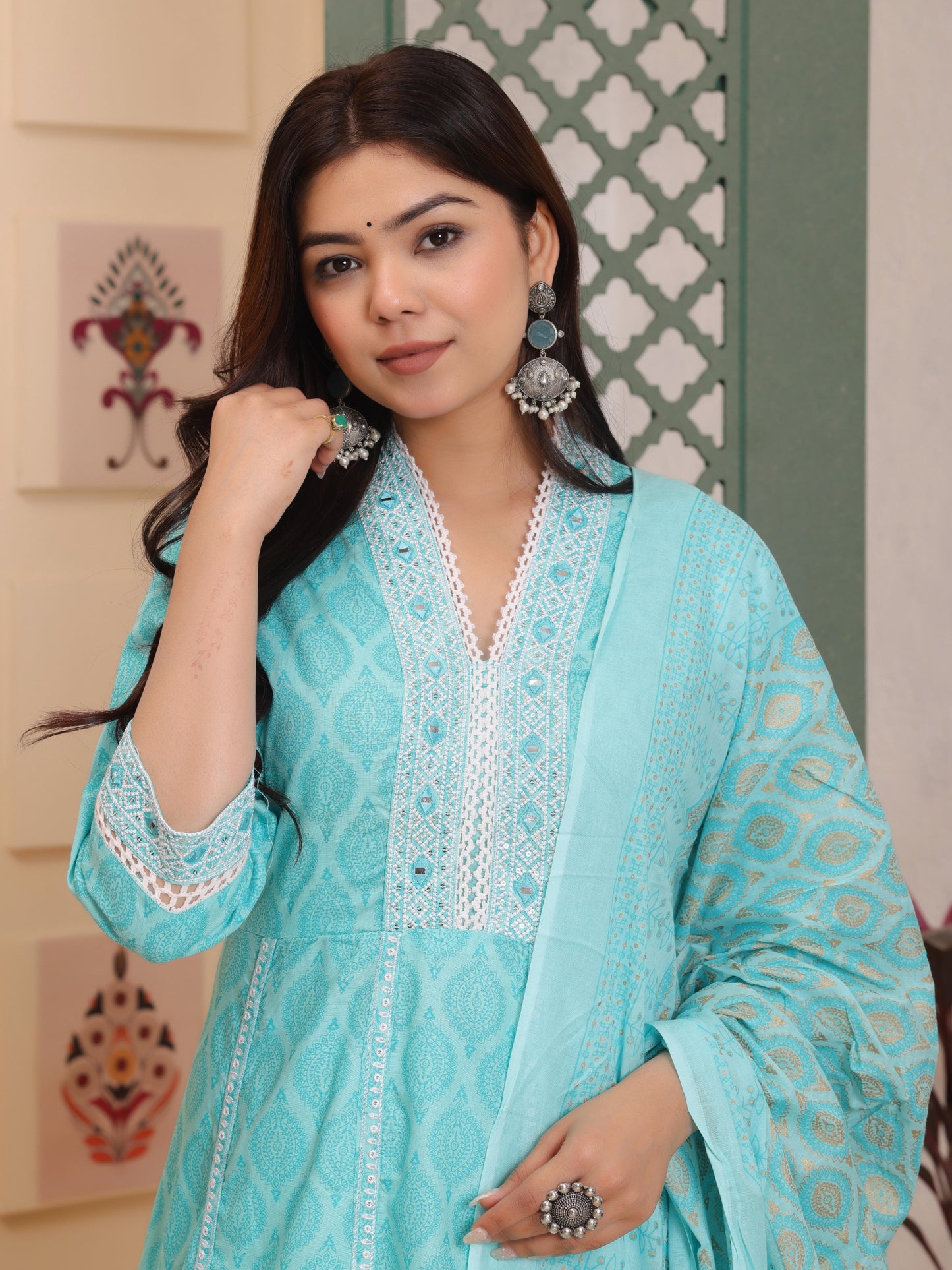 Anarkali Kurti With Dupatta Sets