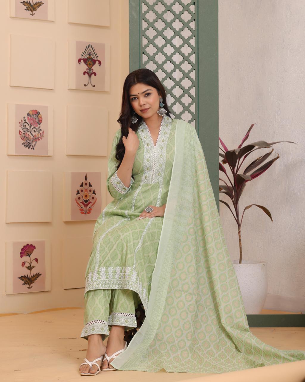 Anarkali Kurti With Dupatta Sets