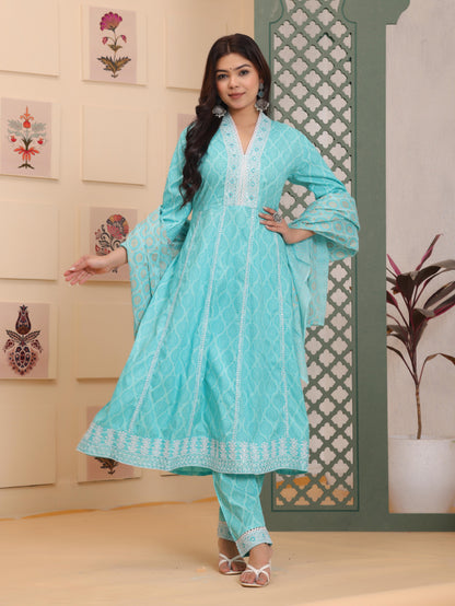 Anarkali Kurti With Dupatta Sets